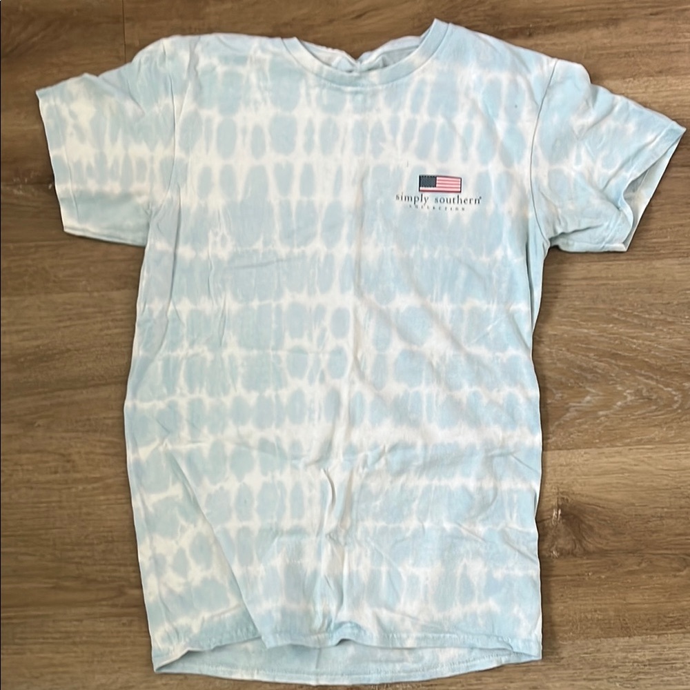 Simply Southern Sky Blue Tie-Dye Tee